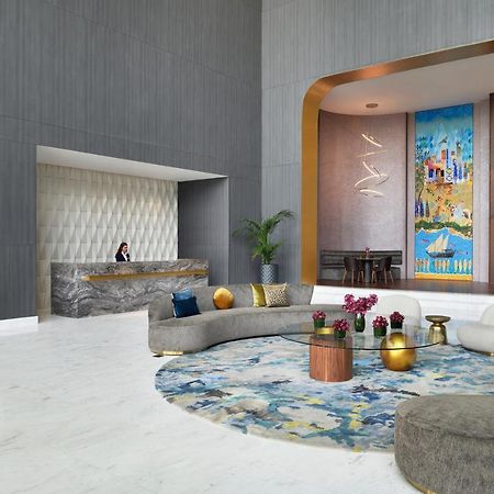 Movenpick Jumeirah Village Triangle Dubai Exterior foto The lobby of the hotel